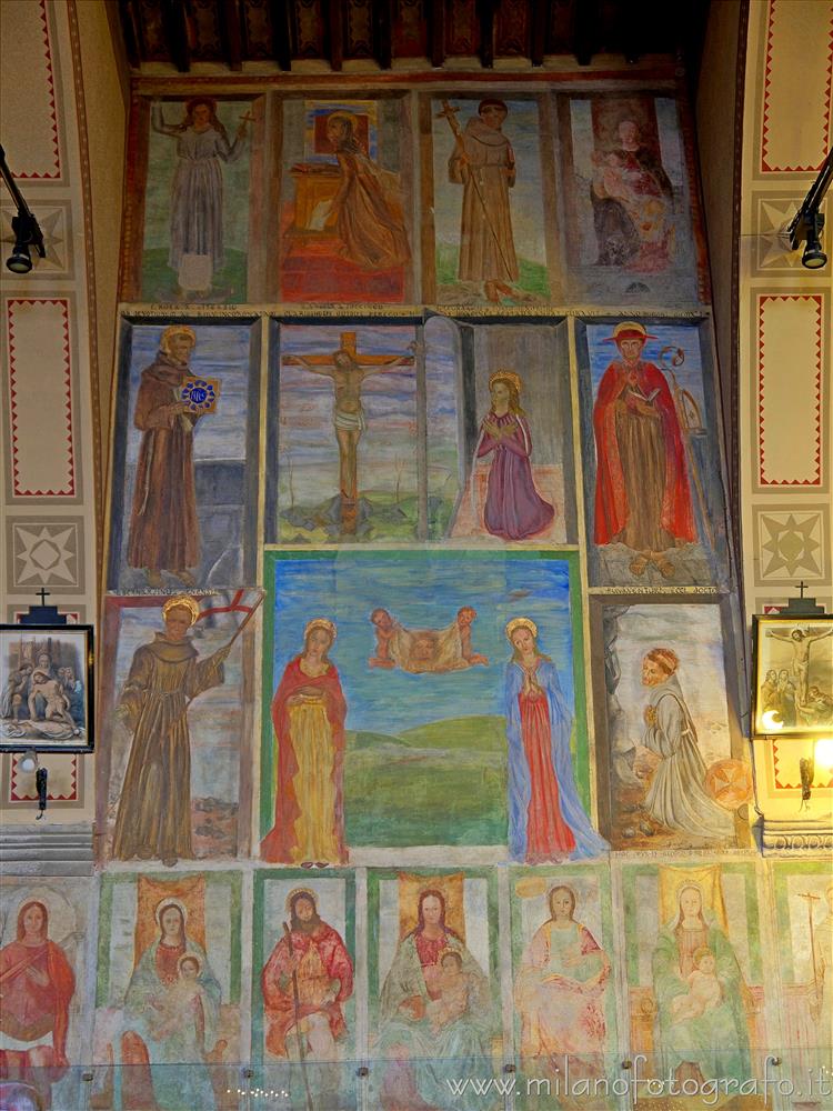 Merate (Lecco, Italy) - Votive wall frescoes in the church of the Convent of Sabbioncello